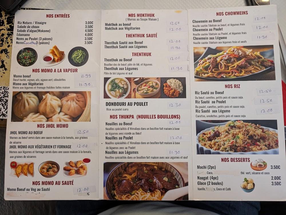 Saveurs du Tibet - Menu Image 1