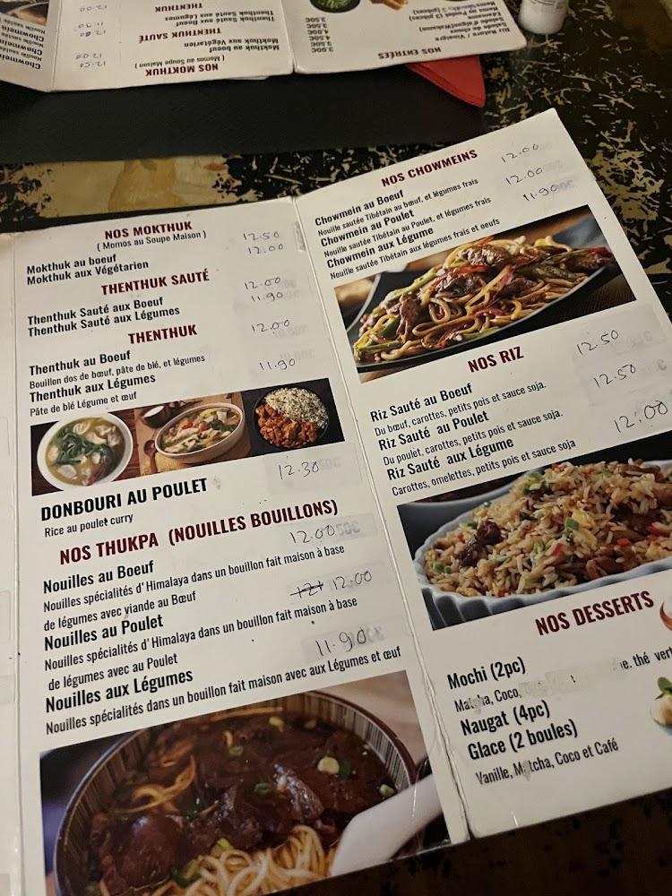 Saveurs du Tibet - Menu Image 2