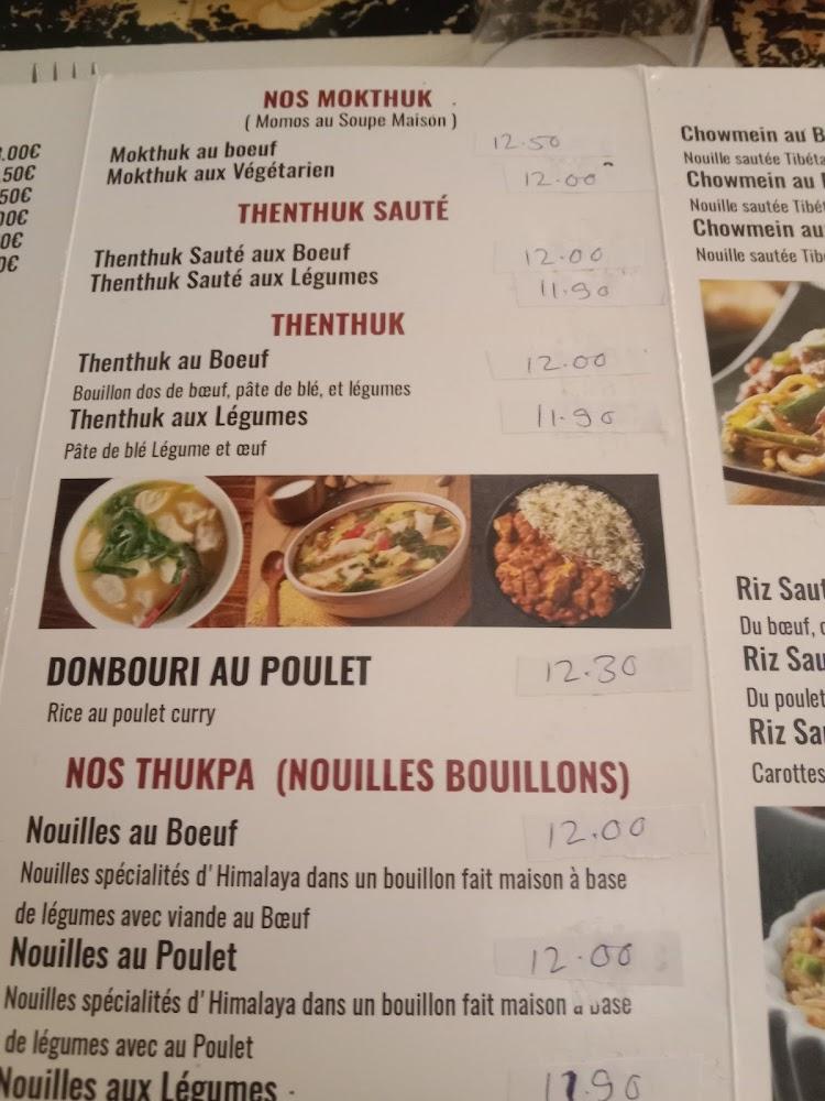Saveurs du Tibet - Menu Image 4